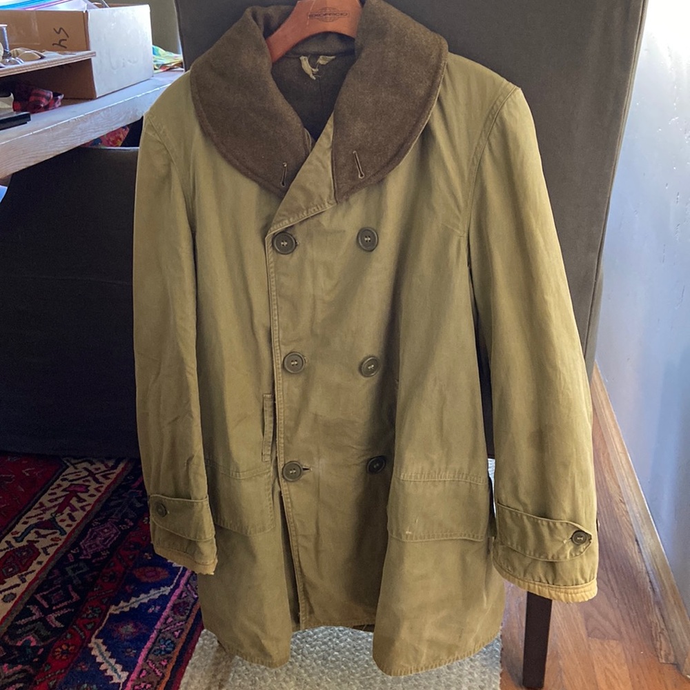 Vintage WWII Mackinaw Jeep Coat Size 40